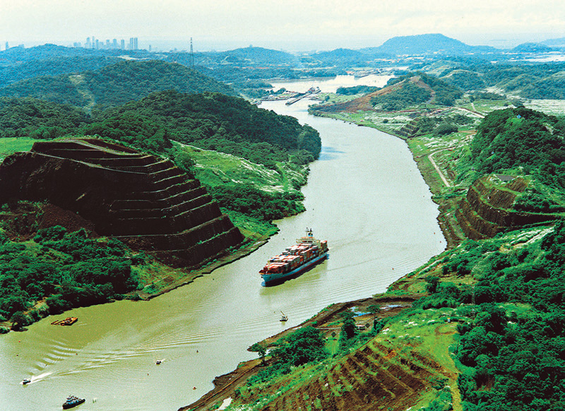Vista do Canal do Panamá